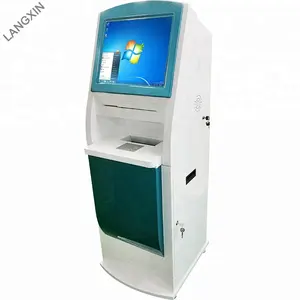 Intelligent Passport Scanner Kiosk selbst druckende Bankkarte und ID-Kartenleser Selbstbedienung bargeldloser Zahlungs automat für Flughafen