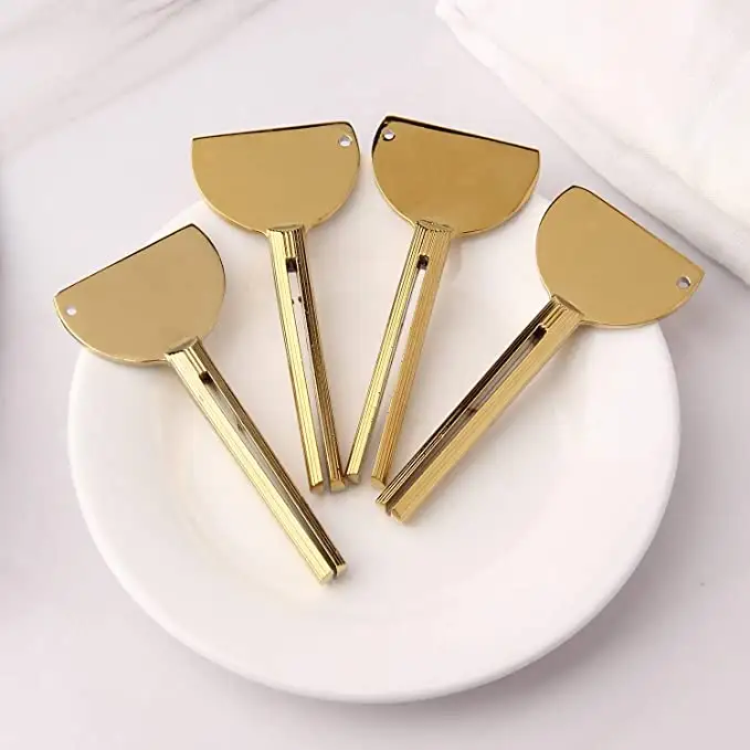 歯磨き粉化粧品オイルクリームペイントスクイーザー用金属ステンレス鋼ゴールドチューブスクイーザー