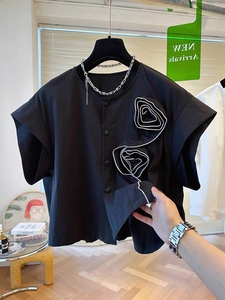 Camicia Bianca da Donna con Maniche a Pipistrello, Nuovo Design alla Moda Estate 2026, Vendita all'Ingrosso - Product Image 3