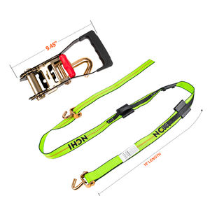 สายรัดแบบรัด 3 จุด ความแข็งแรงสูง 5000 กก. ขนาด 2 นิ้ว ทำจากโพลีเอสเตอร์ พร้อมตะขอรูปตัว J แบบหมุนได้ เพื่อการควบคุมสินค้าอย่างมีประสิทธิภาพ - Product Image 1