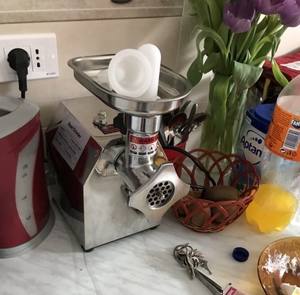 Электрический Свинина Куриное Мясо дорожный машина HR-8 коммерческое использование Мясорубка продукта полый конъюгированный силиконизированный полиэстер решений волокно машины машина для производства - Product Image 2