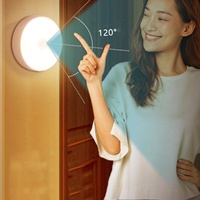 Kit d'éclairage LED rechargeable pour placard avec capteur de mouvement et câble USB, pour montage sous armoire, fabriqué en Chine