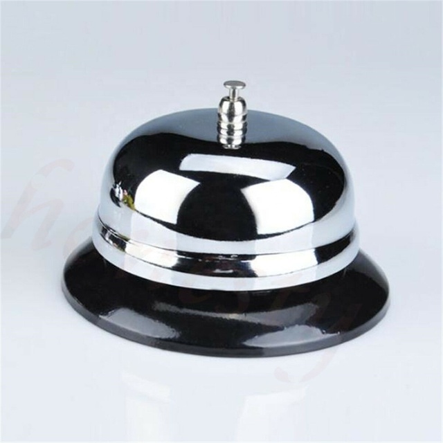 Restaurant Kitchen Service Bell Hotel Desk Bell Ring Reception Call Ringer Bar Counter Sliver