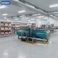 Machine de stérilisation horizontale automatique Mosen en acier inoxydable 304/316 à pulvérisation d'eau pour la transformation de viandes braisées et de fruits de mer