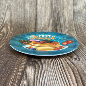 Assiettes plates rondes en mélamine de 8 pouces pour servir des desserts <span class=keywords><strong>et</strong></span> des plats rapides - Product Image 3