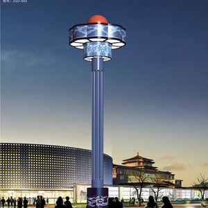เสาไฟ LED สำหรับสวนภายนอกอาคาร โครงโลหะ IP66 แสงขาวกลาง 2700K AC 220V พร้อมเซ็นเซอร์ตรวจจับความเคลื่อนไหว ตัวโคมไฟแบบติดตั้งถาวร มุมลำแสง 144 องศา - Product Image 3
