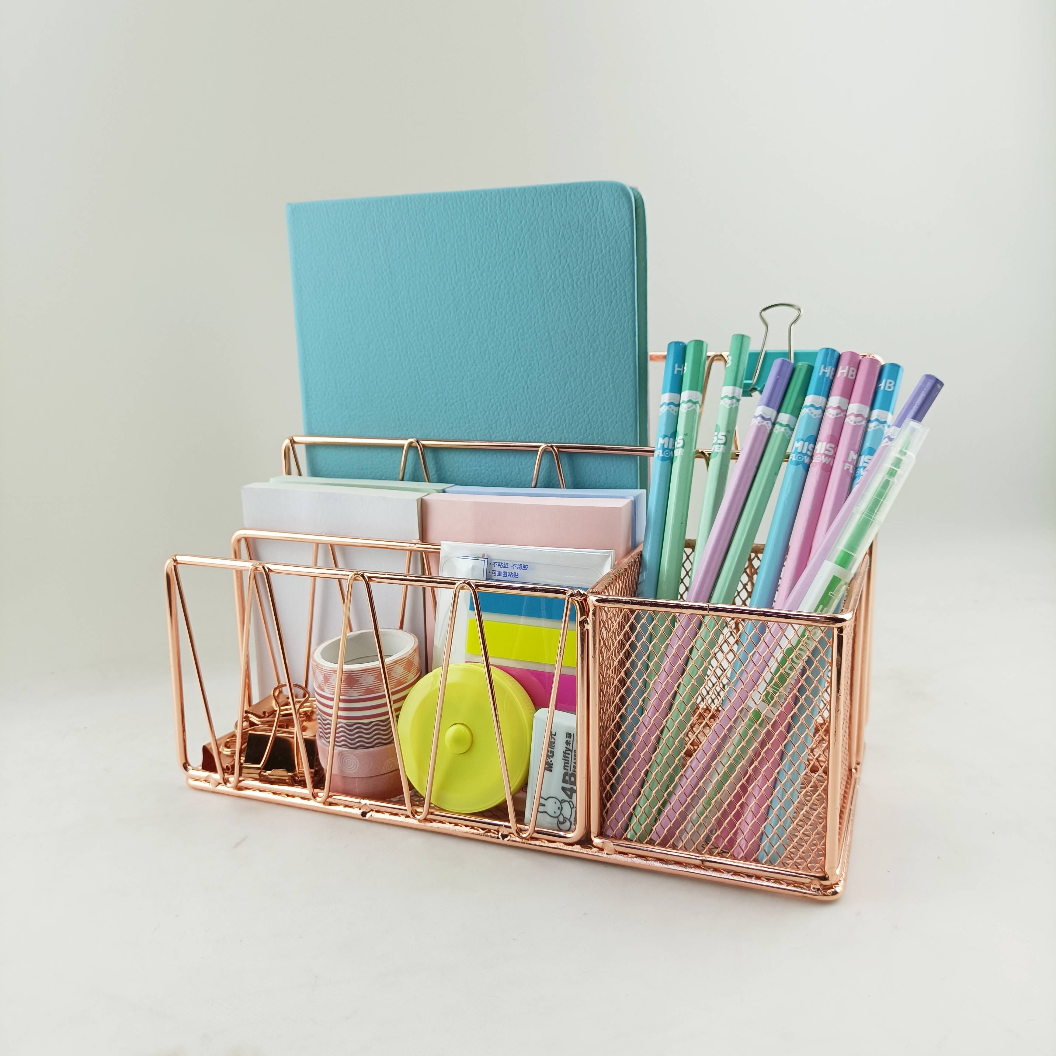 Стальные офисные принадлежности, настольный органайзер Caddy, 4 отделения