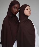 Nouvelle Tendance : Foulard en Jersey Doux et Fluide, Non Transparent à l'Avant, Brillant et Léger, Hijab en Jersey pour Femmes Néerlandaises