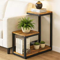 Support à plantes à 3 niveaux, étagère pour plantes d'intérieur, support pour plantes hautes d'intérieur, porte-fleurs à plusieurs niveaux pour salon, patio, jardin, balcon