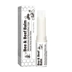 Baume à lèvres hydratant au suif de bœuf personnalisé 5g Utilisation quotidienne pour les lèvres sèches et gercées - Product Image 1