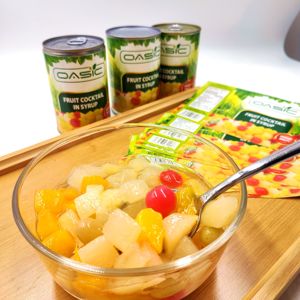 Hot Sale Tropical Healthy Pineapple Peach Grapefruit <strong>Cherry</strong> <strong>Syrup</strong> Preserved 100% Fresh Canned Fruit Cocktail - Product Image 4