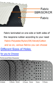 OK sang trọng đục 4mm Neoprene Vòng tấm UBL Neoprene Vòng vải cho thể thao thiết bị bảo vệ - Product Image 6