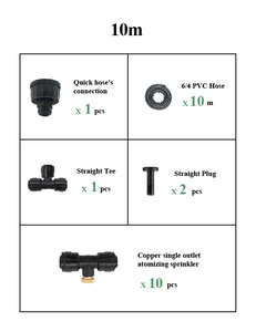 Ngoài trời <span class=keywords><strong>Atomizer</strong></span> phun sương vòi phun nước Mist <span class=keywords><strong>Kits</strong></span> Set Patio làm mát phun sương Bộ dụng cụ hệ thống - Product Image 4