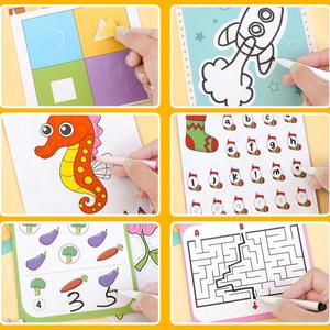 Libro de Actividades para Niños Pequeños de 48 Páginas, con Pegatinas para Cortar con Tijeras, Conteo, Rompecabezas de Imágenes, Cuaderno de Trabajo de Recortes y Pegatinas para Niños - Product Image 2