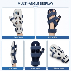 Starre Handgelenk-Orthese, Handflächenfraktur-Bandage, Fingerpositionierungsschiene mit fünf verstellbaren Riemen zur Rehabilitation und Korrektur - Product Image 6