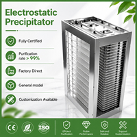 Extracteur de fumée industriel, purificateur d'air, système de purification des gaz, précipitateur électrostatique ESP, filtre, moteur, efficacité de 99%
