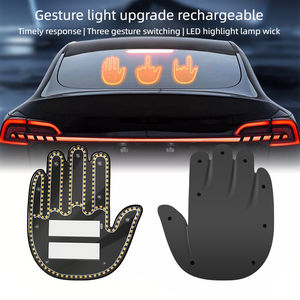 Yosovlamp nouveau <span class=keywords><strong>Rechargeable</strong></span> multi-fonctionnel voiture avertissement lampe doigt geste Anti-arrière fin paume lumière Golf Versa <span class=keywords><strong>Tucson</strong></span> - Product Image 2