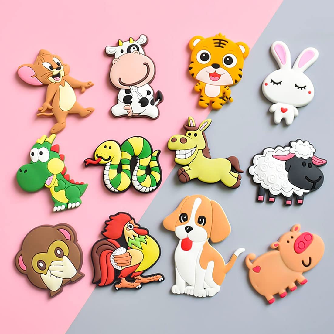 Изготовлен на заказ милый холодильник 3D животные силиконовый резиновый ПВХ магниты на холодильник для украшения холодильника