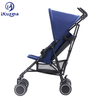 Vente flash : poussette pliable pour bébé fille, ultra légère, 5,6 kg, bleu, pratique