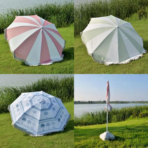 Parasol redondo <span class=keywords><strong>grande</strong></span>, sombrilla de poste central, sombrilla de exterior de estilo italiano para <span class=keywords><strong>terraza</strong></span> junto a la piscina - Product Image 6