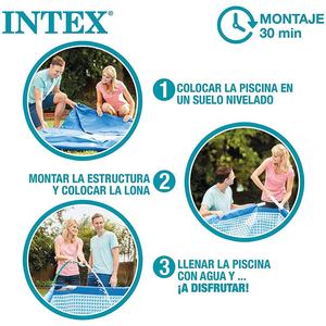 Piscine rectangulaire à cadre métallique <span class=keywords><strong>Intex</strong></span> 28270 8,5' X 5,3' X 2,13' Grande piscine rectangulaire <span class=keywords><strong>gonflable</strong></span> - Product Image 3