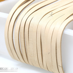 Flat Genuine Leather <b>Rope</b> Cowhide Vegetable Tanned For Jewelry Making <b>Bracelet</b> Necklace Materials - Product Image 3