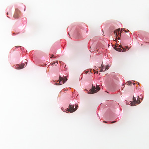 高品质合成宽松人造玻璃翠绿色玻璃珠宝宝石彩色玻璃彩色圆形钻石切割玻璃 - Product Image 3