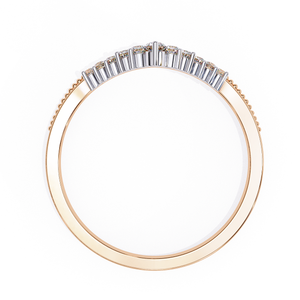 Anillo de Diamantes en Oro Rosa Premium para Mujer, Estilo Moderno, Acabado Pulido, Joyería para Uso Diario - Product Image 1
