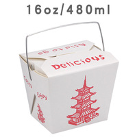 Boîte en papier personnalisable avec logo, pour pâtes alimentaires, nouilles, emballage à emporter, avec poignée, 50 pièces