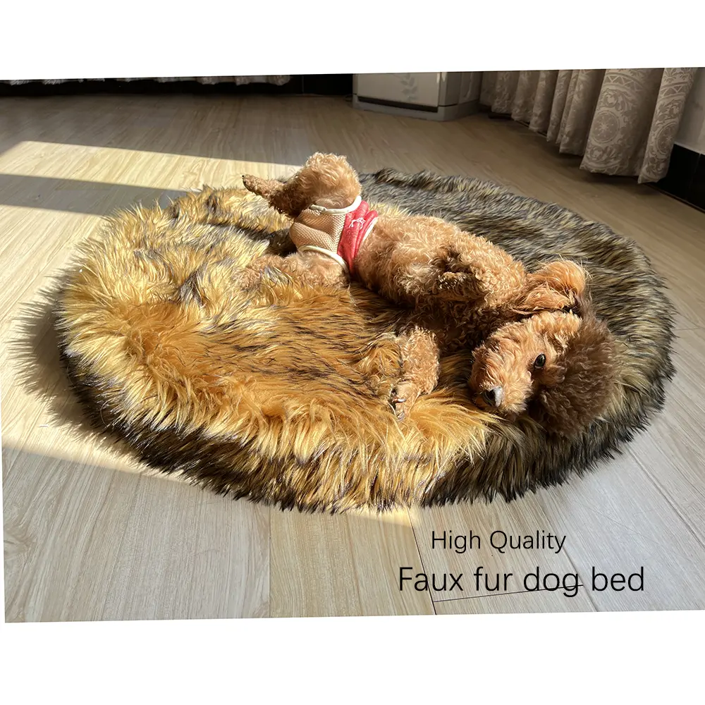 Yangyangpet couverture en fausse fourrure tapis de lit en fausse fourrure pour chien tapis en mousse à mémoire de forme pour chien