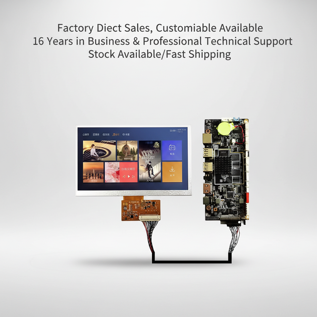 5.0 Inch 800x480 IPS TFT LCD Display Module 18 Pin LVDS Interface 500 Nits Brightness for Industrial HDM I Control Panel