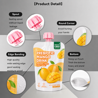 Op maat gemaakte bedrukte staande spout pouch OEM ODM voedselveilige plastic verpakkingstas voor sap, puree, yoghurt en dranken