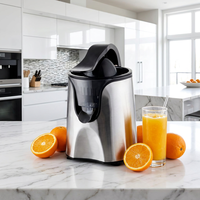 Elektrische roestvrijstalen citruspers met automatische pulpverwijdering, lekvrij, waterdicht ontwerp, eenvoudig schoon te maken, 160W huishoudelijk gebruik