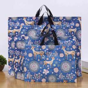 Sacs de courses personnalisés en PE avec soufflets latéraux, impression sérigraphiée et poignée longue - Product Image 3