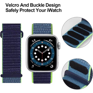 Bracelet sport en nylon pour <span class=keywords><strong>Apple</strong></span> <span class=keywords><strong>Watch</strong></span> 42 <span class=keywords><strong>mm</strong></span> 46 <span class=keywords><strong>mm</strong></span> 49 <span class=keywords><strong>mm</strong></span> pour femmes et hommes, sangles tressées réglables et respirantes pour Iwatch - Product Image 5