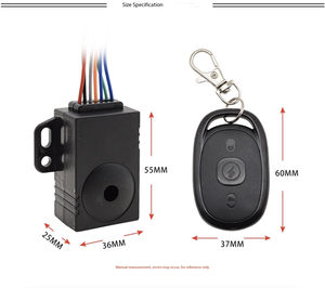 Allarme ad Alta Frequenza 36-72V per Moto e Biciclette Elettriche, Serratura Elettronica con Telecomando e Avviamento con Un Solo Tasto - Product Image 5
