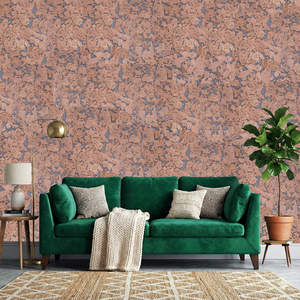 Carreaux muraux décoratifs 100 % naturels en liège durable, style Art Déco moderne, épaisseur 3 mm, motif organique Flow 10 Portrait, insonorisants et thermiques - Product Image 2