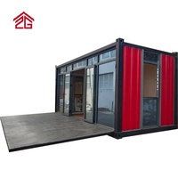 Conteneur d'emballage plat préfabriqué luxueux de 40 pieds/20 pieds Allstar Steel Factory Manufacture Modern Door Office PVC Sliding Window