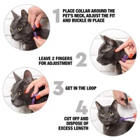 Bracelet anti-moustiques en silicone pour petits animaux - Écologique, imperméable, motif uni