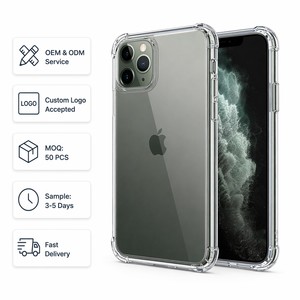 Custodia Protettiva Trasparente per <span class=keywords><strong>iPhone</strong></span> <span class=keywords><strong>11</strong></span> <span class=keywords><strong>Pro</strong></span>, Sottile 0.3mm in TPU + PC, Antiurto, Anti-ingiallimento, Copertura Completa - Product Image 1
