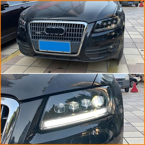 Phares avant LED compatibles avec Audi Q5 2009-2018 Matrice <span class=keywords><strong>Cristal</strong></span> Projecteur Lumière Diurne Directionnelle Dynamique Noir Fumé - Product Image 2