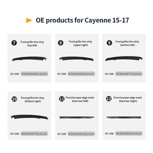 TEGRRAY Nouveau Pare-chocs Avant de Haute Qualité OEM 2015-2017 pour <span class=keywords><strong>Cayenne</strong></span> Turbo Plaque d'Immatriculation 95850528770 - Product Image 3