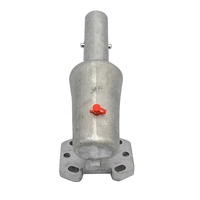 Soporte ajustable para flotador de hormigón con mango y adaptador de rótula giratoria roscada universal, herramienta manual para llana grande