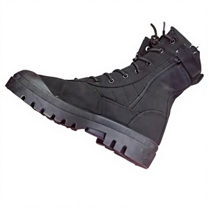DFC30 Outdoor camping <b>hiking</b> training black canvas <b>boots</b> work canvas shoes tactical <b>boots</b> Full cotton+ Rubber sulphurized sole - Product Image 1