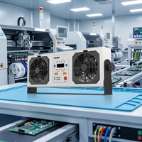 Ventilateur ionisant double tête AC Ion anti-statique KF-40AR pour élimination de l'électricité statique ESD, type table ou suspendu