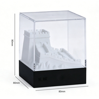 3D-Baum Individuell Anpassbar 3D-Druck PLA Everest CHUNK Handwerk Geschenk Miniatur Schreibtisch-Deko Souvenir Touch-Dimmer CCT-Steuerung Typ-C Innenbereich