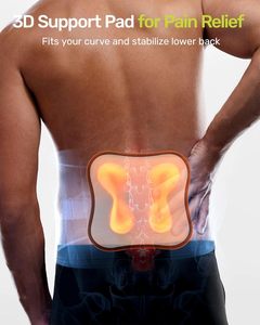 Supporto Lombare Ortopedico Personalizzato <span class=keywords><strong>per</strong></span> Alleviare il Dolore alla <span class=keywords><strong>Schiena</strong></span>, Potente Sostegno Lombare 8X con Cuscinetto 3D - Product Image 3