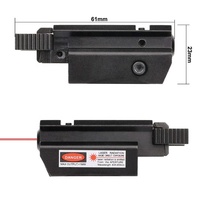 Pointeur laser rouge GF025 650 nm et lunette de visée réglable en aluminium noir mat tactique haute performance pour l'extérieur