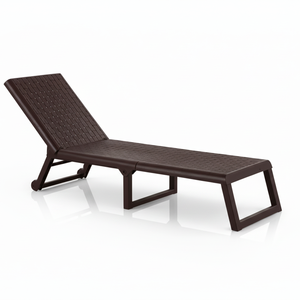 Lettino Prendisole Pieghevole Dream con Schienale Regolabile, Ideale per Giardino e Piscina - Wenge - Product Image 1