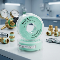 Hochdichtes Grünes PTFE-Gewindedichtband für Sauerstoffrohrverbindungen Starke Leckage-/Wasserdichtigkeit ISO 9001 Zertifiziert